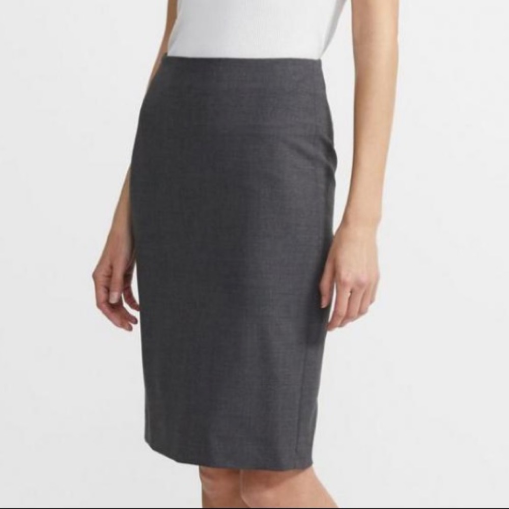 Theory charcoal pencil skirt size 0